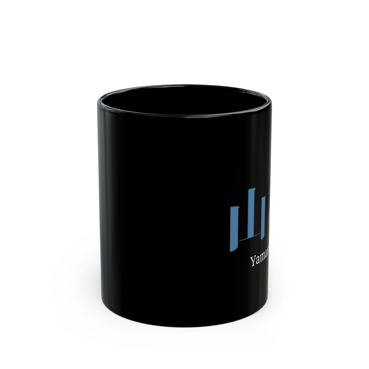 Japanese name 'Yamamoto' black coffee mug, by TokyoBill