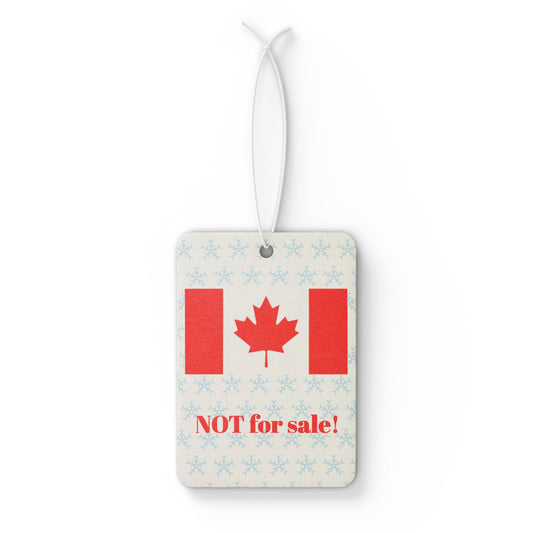Canada flag: Not a country for sale! -- Original car air freshener by TokyoBill