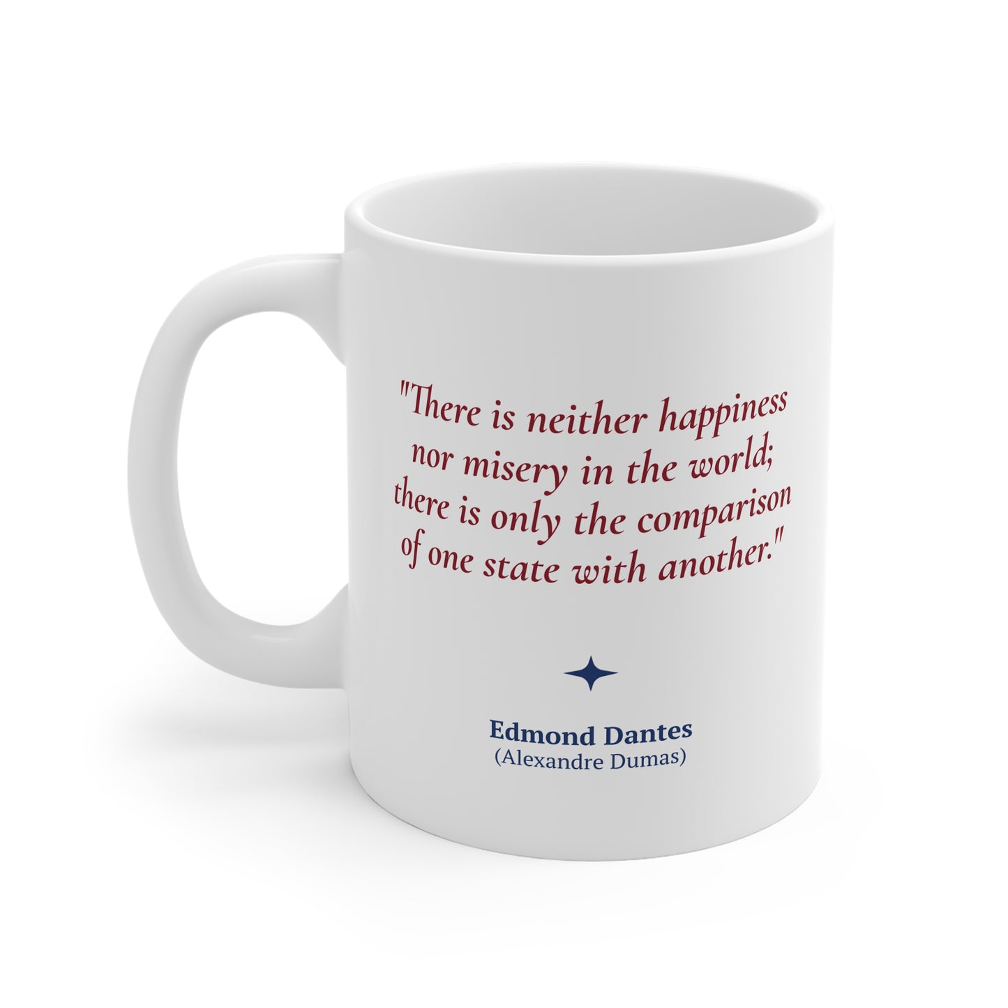 Alexandre Dumas Quote Coffee Mug 11oz Ceramic Classic Literature Gift