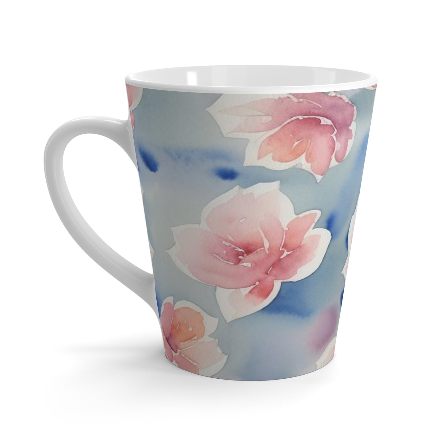 Elegant Floral Latte Mug - Ideal for Tea Lovers, by TokyoBill