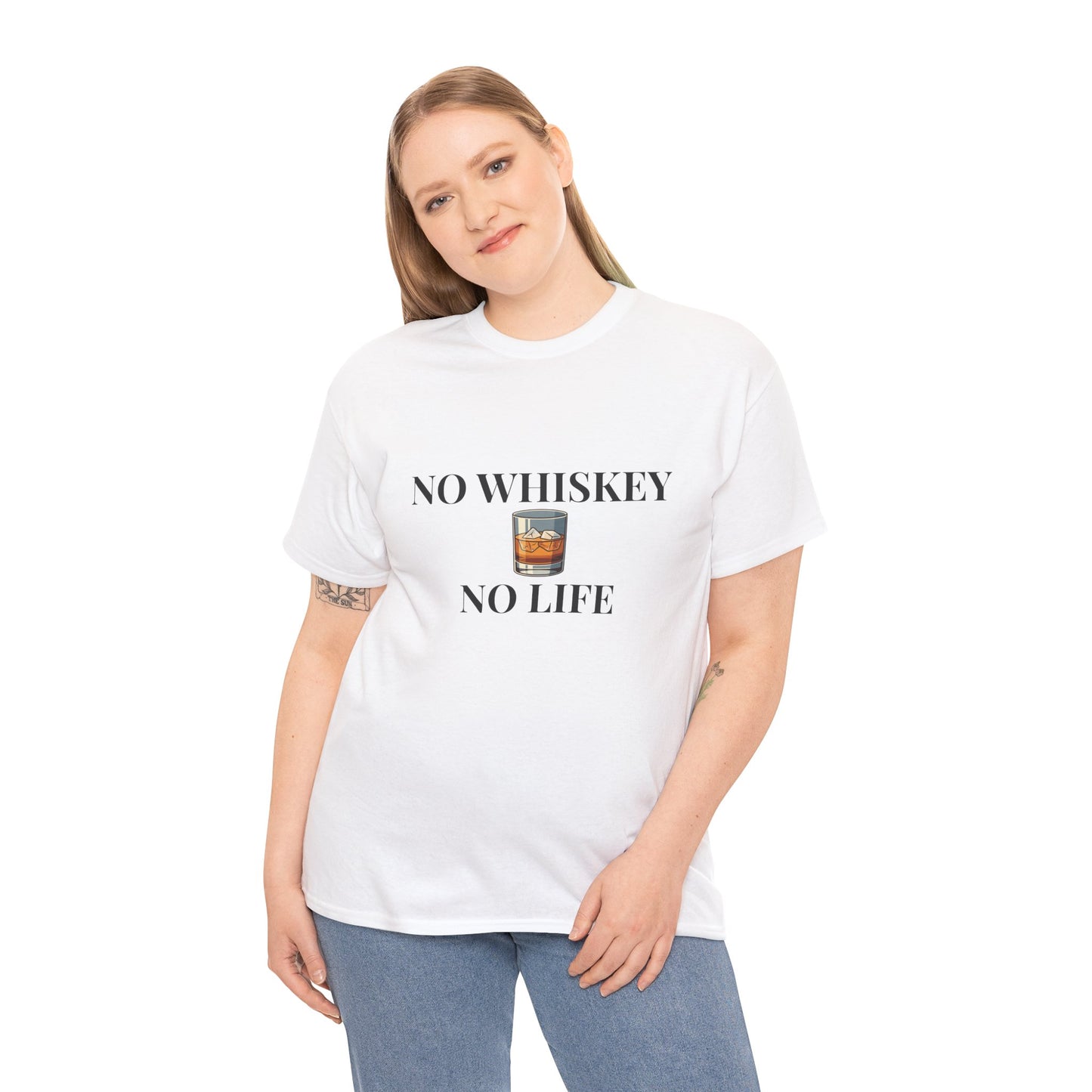 No Whiskey No Life drinking tee | Funny whiskey drink shirt