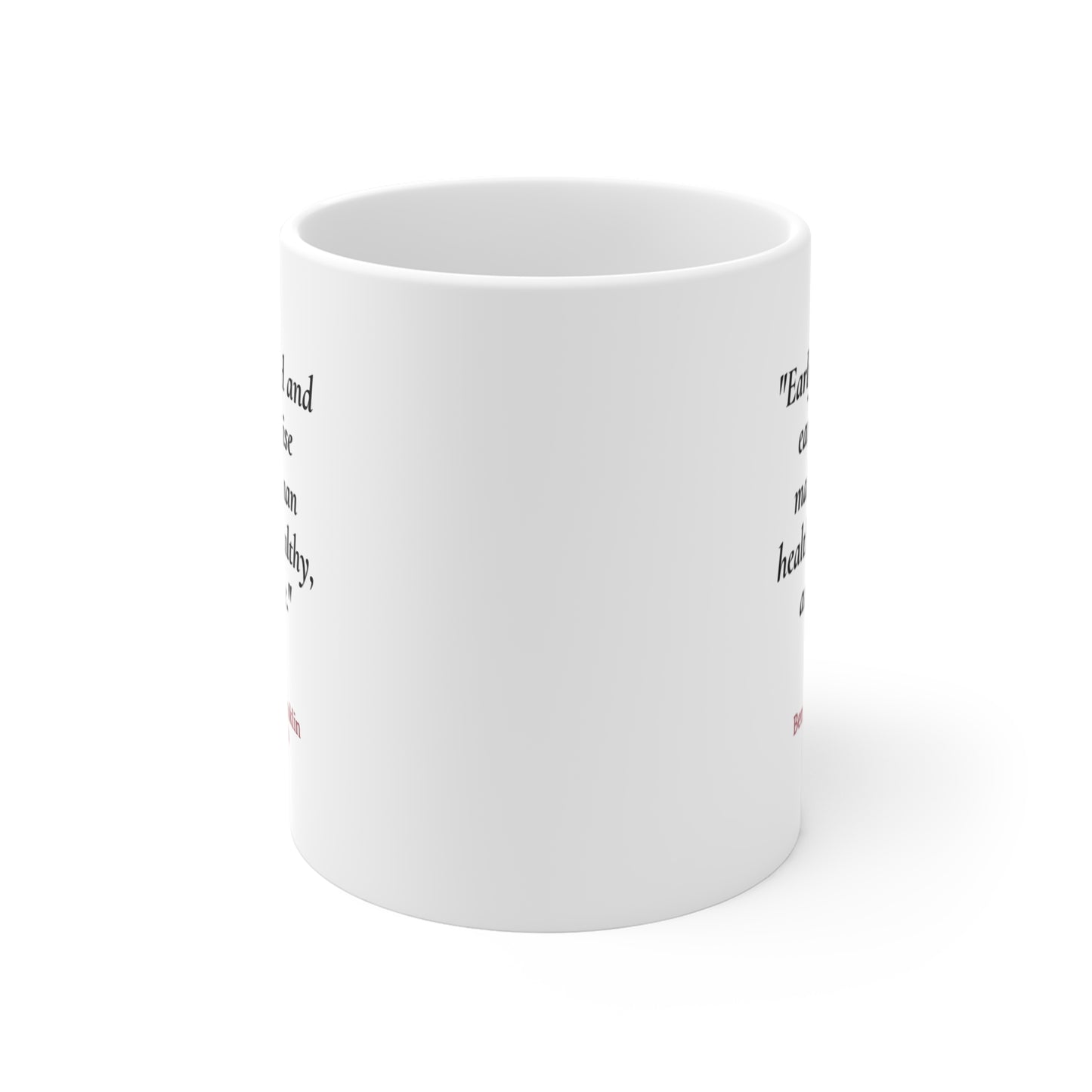 Benjamin Franklin Quote Mug | Founding Father Gift | 11oz Ceramic Mug