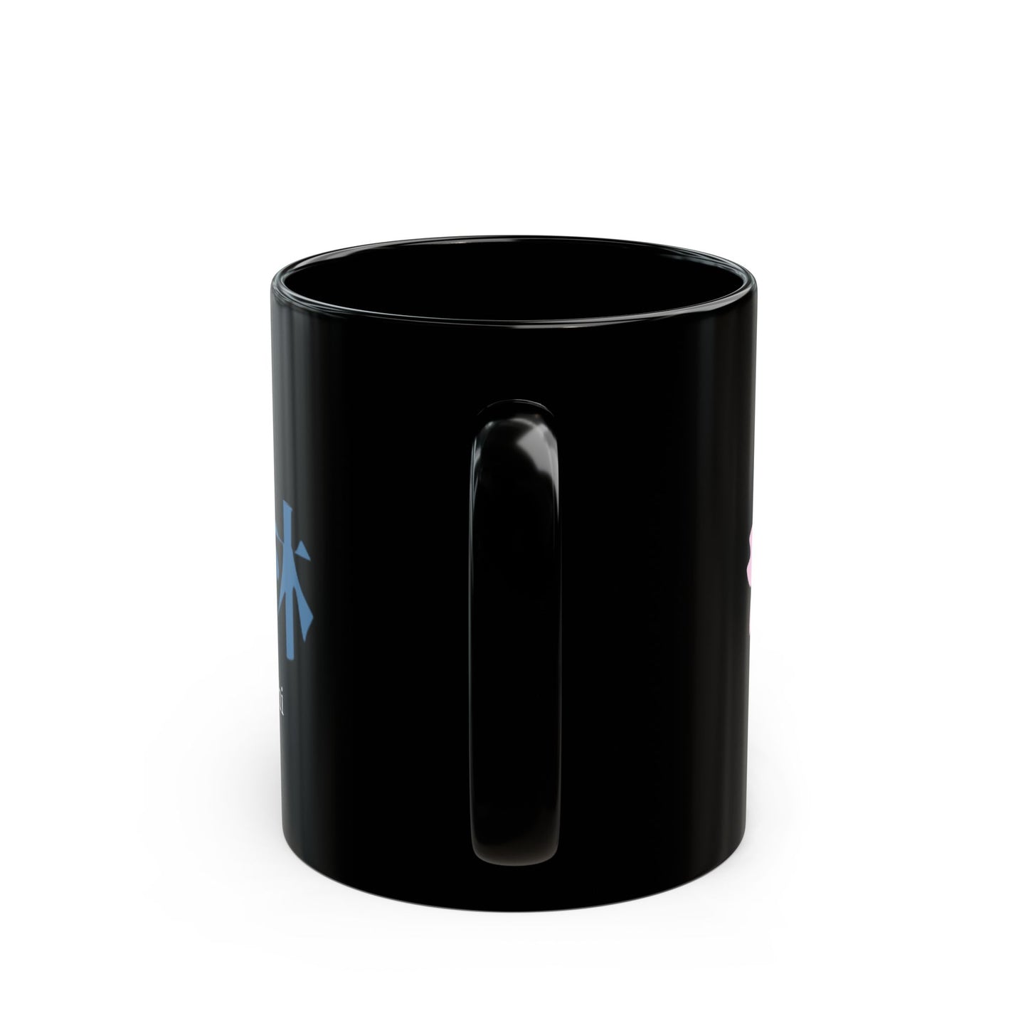 Japanese name 'Kobayashi' black coffee mug, by TokyoBill
