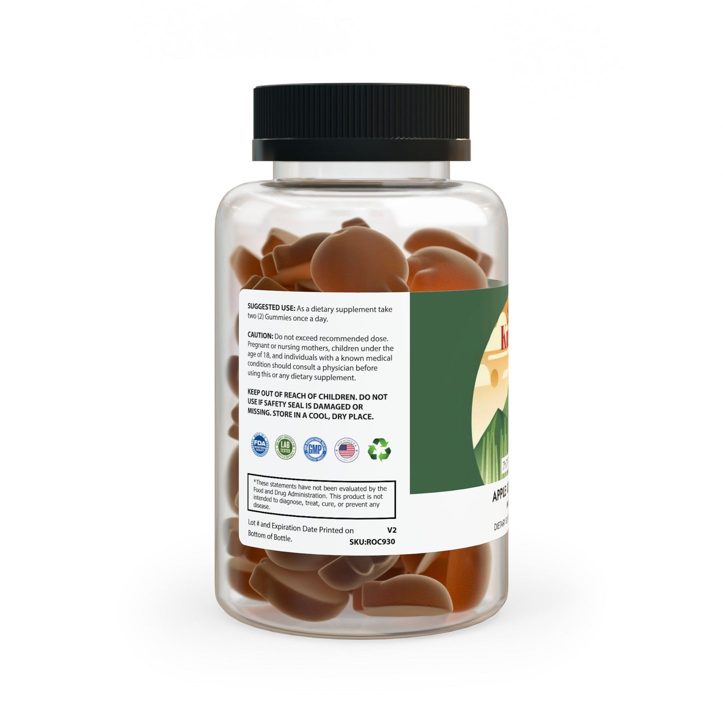 Kumoji Apple Cider Vinegar Gummies – ACV with Pomegranate & Beet Juice | 60 Gummies | Vegan | Non-GMO | GMP Certified