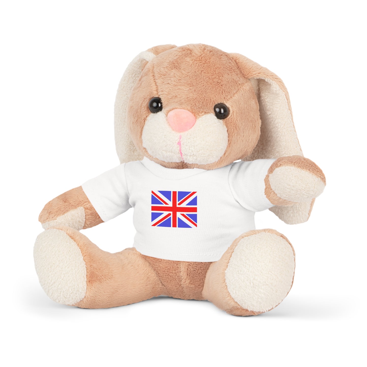 Plush Toy Animal w/UK Flag Tee, by TokyoBill