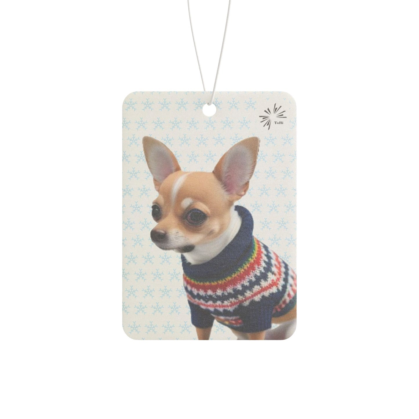 Sweater Dog Car Air Freshener, Cute Chihuahua Fragrance, by TokyoBill