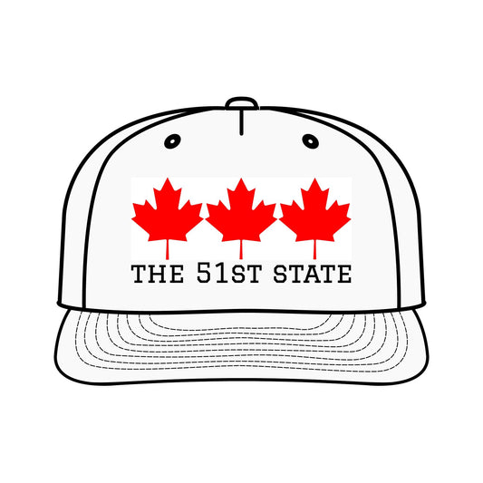 "THE 51ST STATE!" -- Original Surf Cap with Canadian maple leaves, by TokyoBill