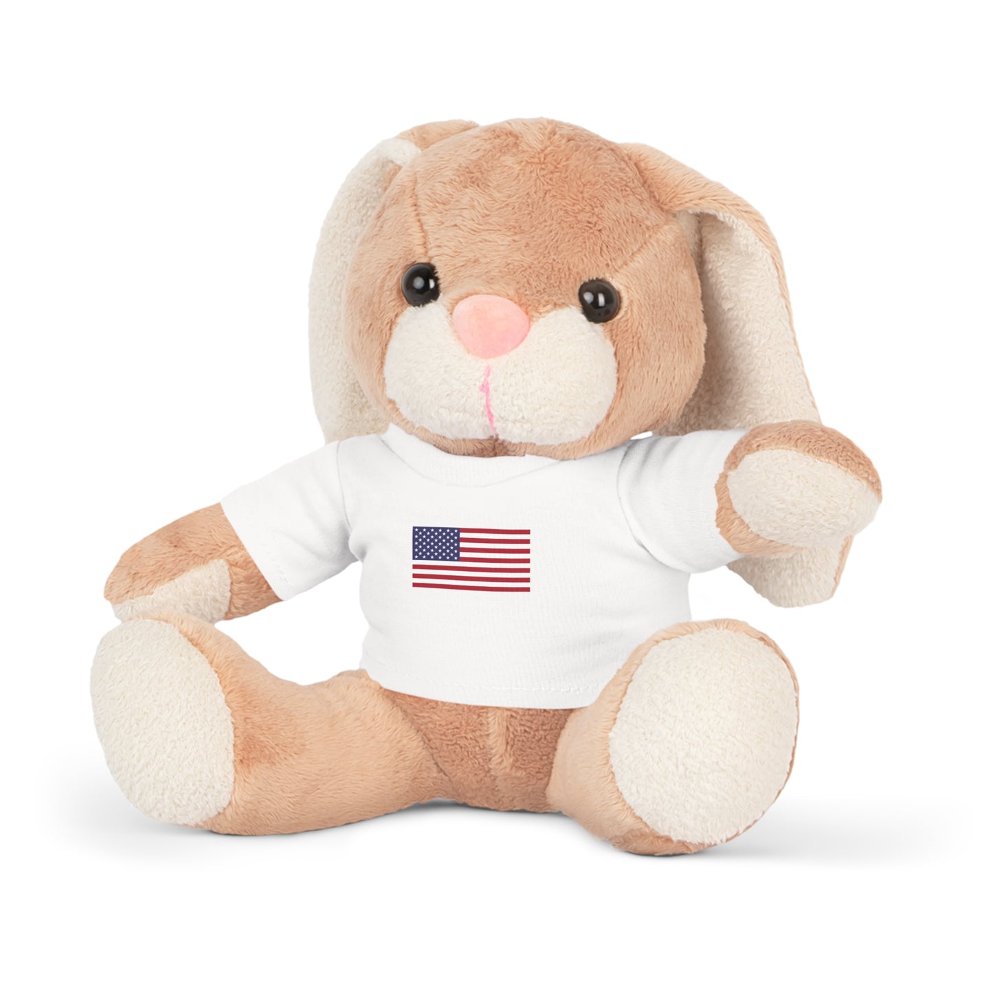 Plush Toy Animal w/USA Flag Tee, by TokyoBill