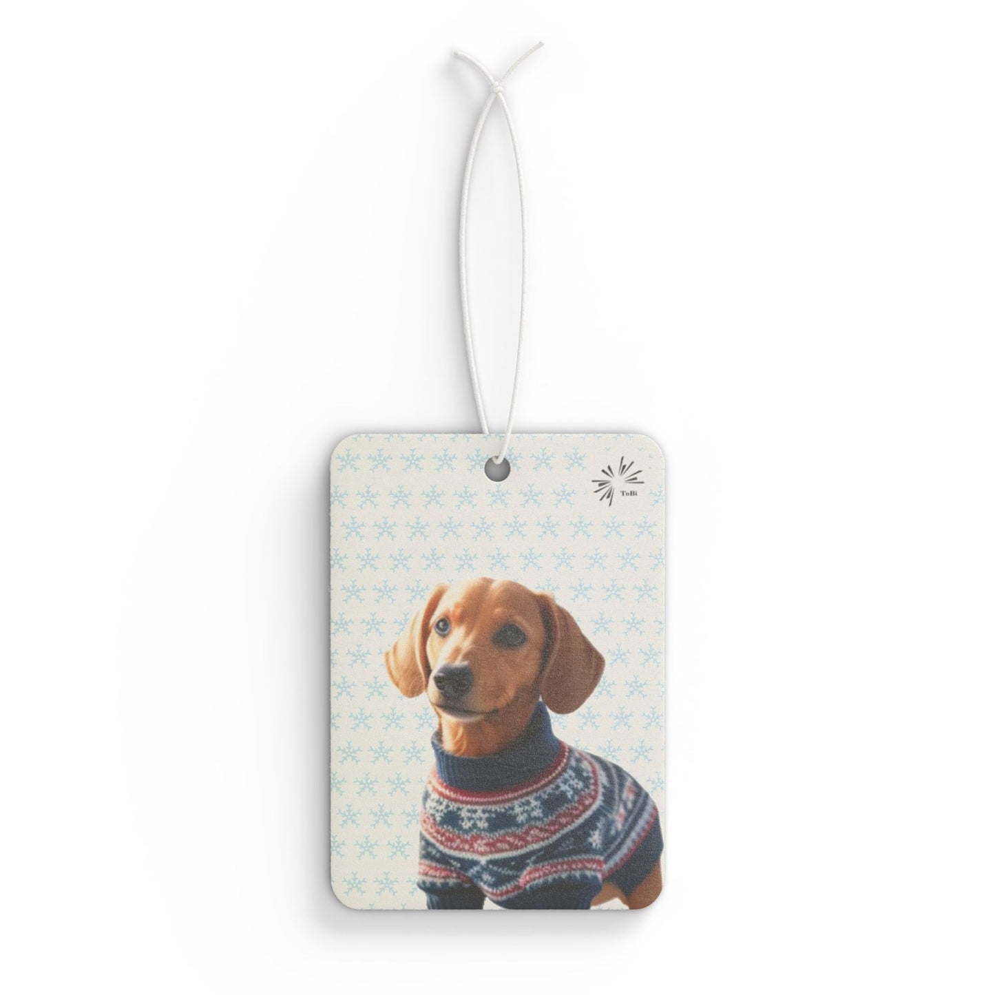 Sweater Dog Car Air Freshener, Cute Dachshund Car Fragrance, by TokyoBill