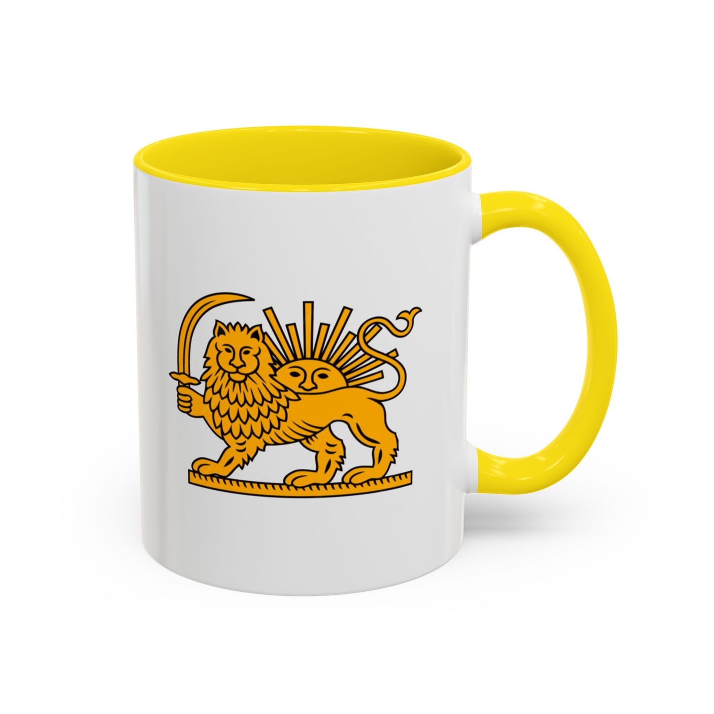 Persian Lion and Sun Mug | Accent Coffee Mug by TokyoBill