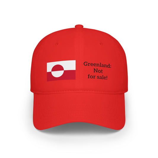 Greenland: Not for sale!  -- Original Low Baseball Cap, by TokyoBill