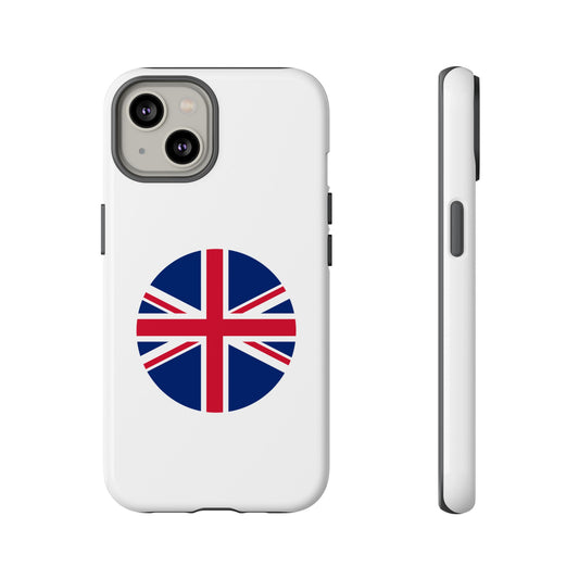 Circular UK Flag iPhone Case (Tough Case model series 14) by TokyoBill