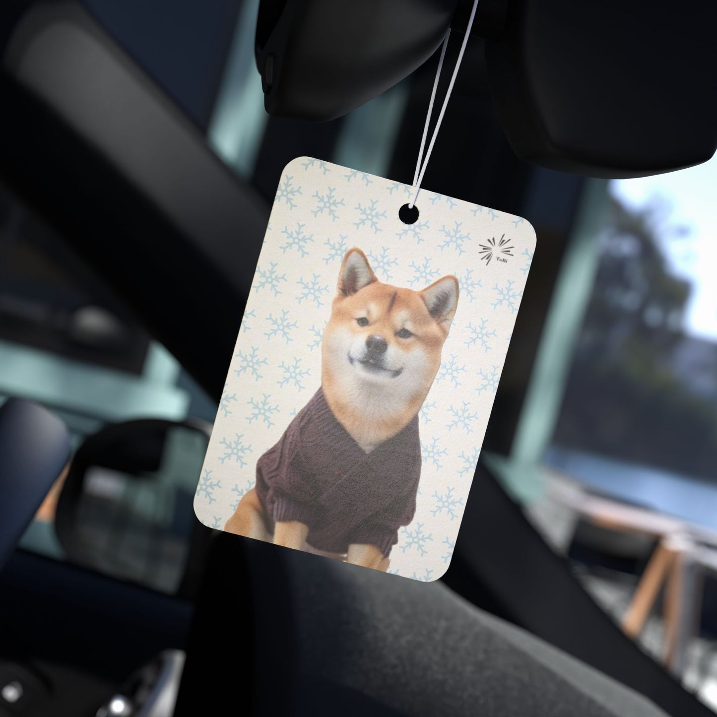Sweater Dog Car Air Freshener | Cute Shiba Inu Car Décor by TokyoBill