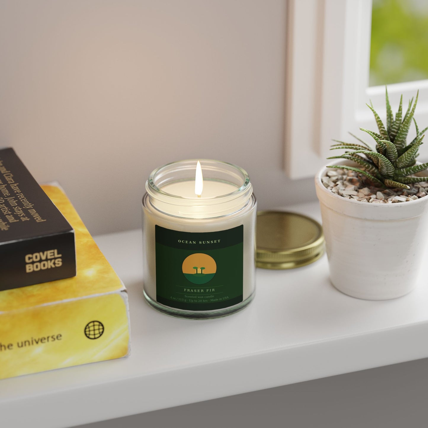 Ocean Sunset | Fraser Fir Scented Candle | Hand-Poured in USA