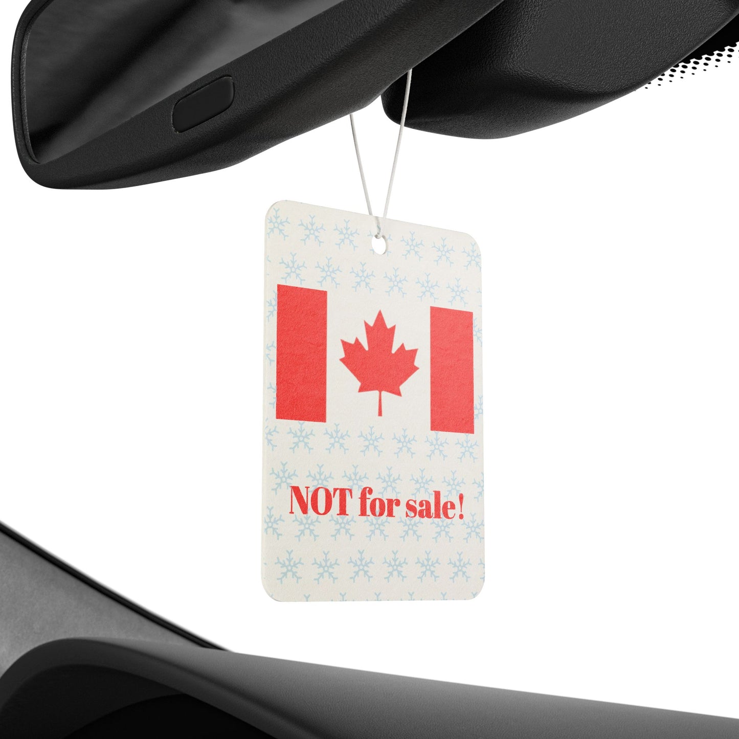 Canada flag: Not a country for sale! -- Original car air freshener by TokyoBill