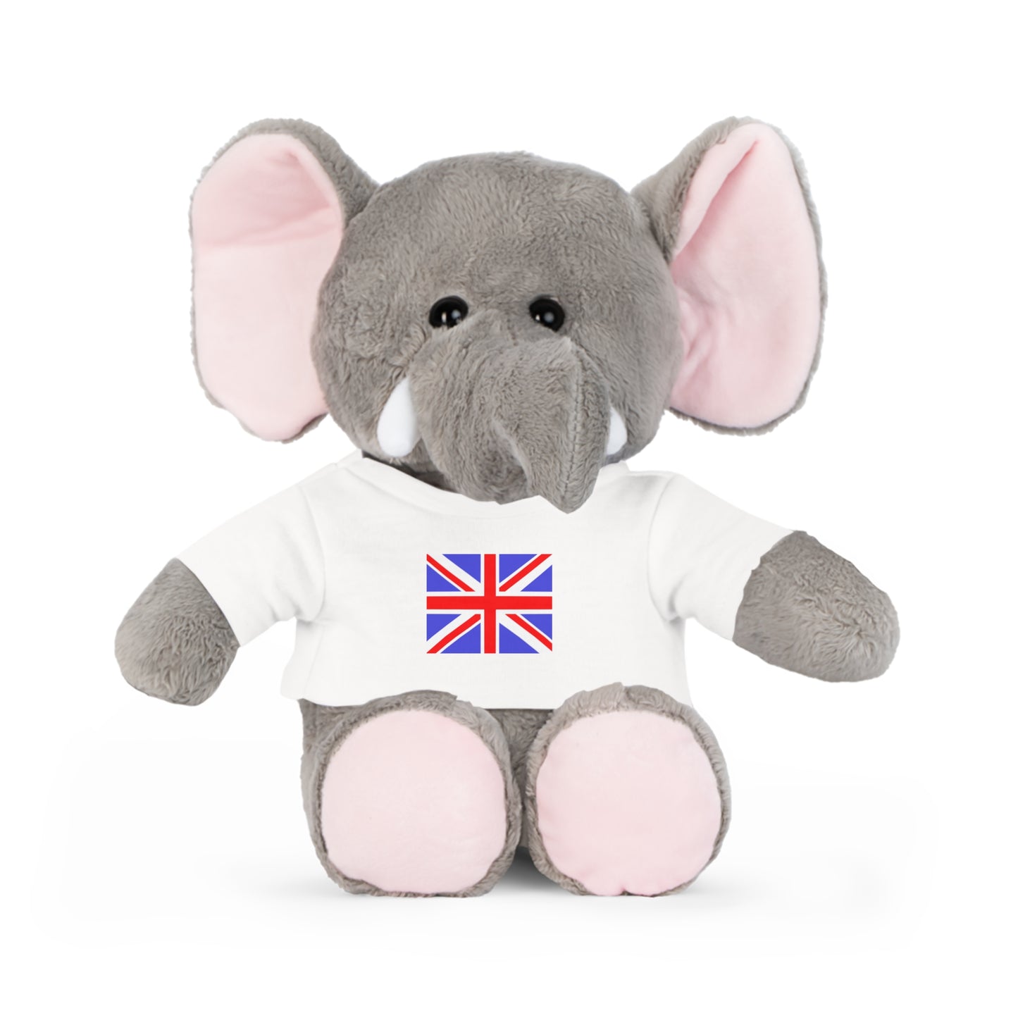 Plush Toy Animal w/UK Flag Tee, by TokyoBill