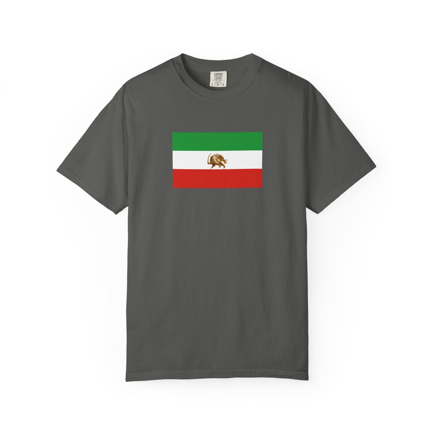 Lion & Sun Iranian Flag, Unisex Garment-Dyed T-shirt, Freedom Tee by TokyoBill