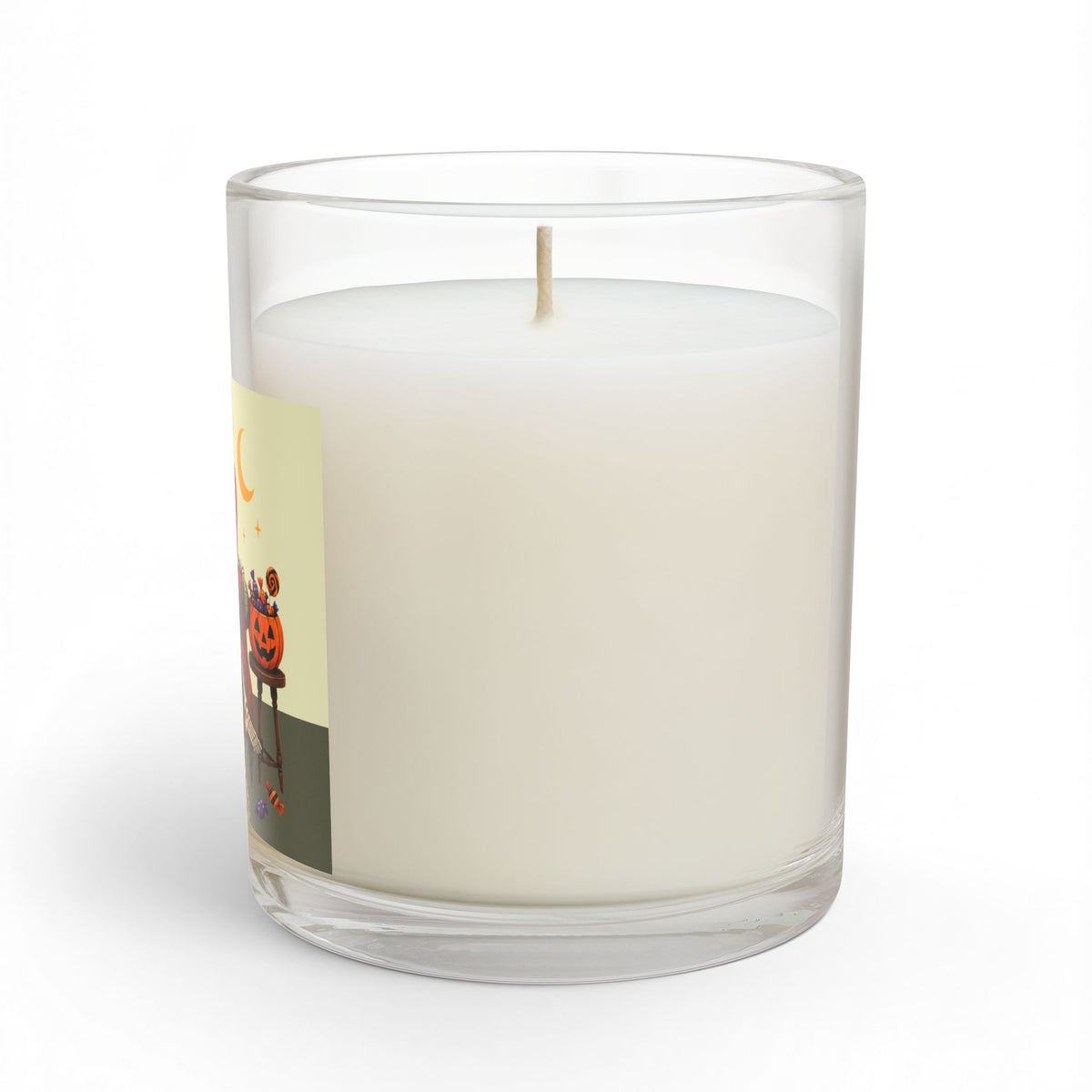Sitting Skeleton, Halloween soy wax candle, long burn 55-70 hours, 11oz reusable glass jar,  by TokyoBill