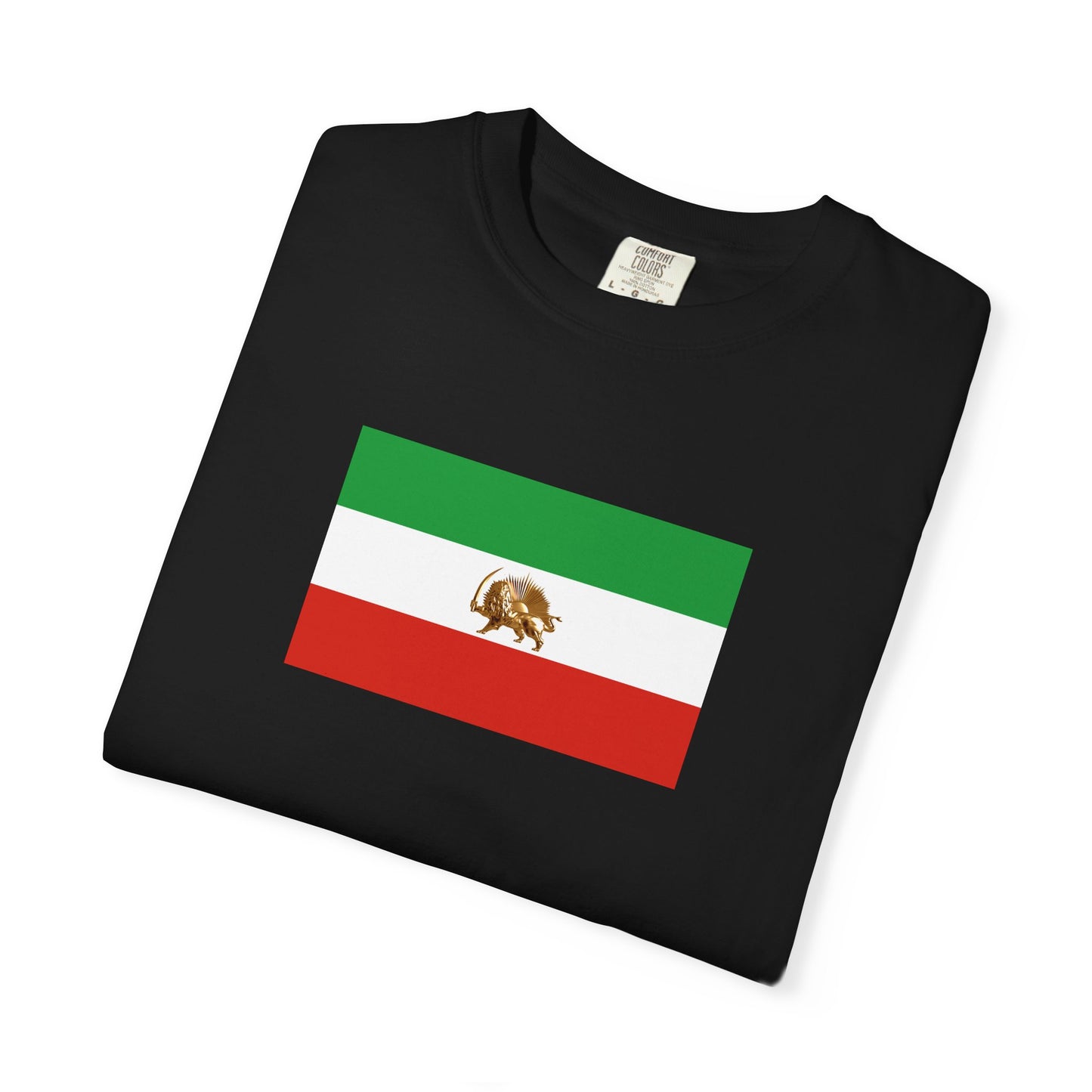 Lion & Sun Iranian Flag, Unisex Garment-Dyed T-shirt, Freedom Tee by TokyoBill