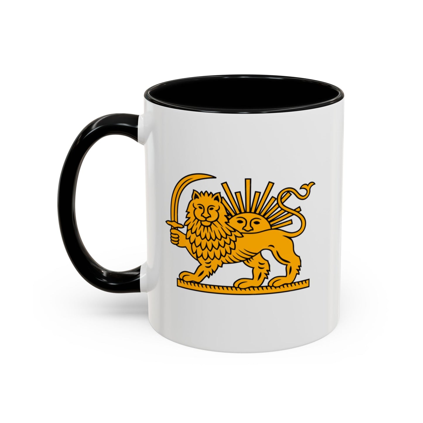 Persian Lion and Sun Mug | Accent Coffee Mug by TokyoBill