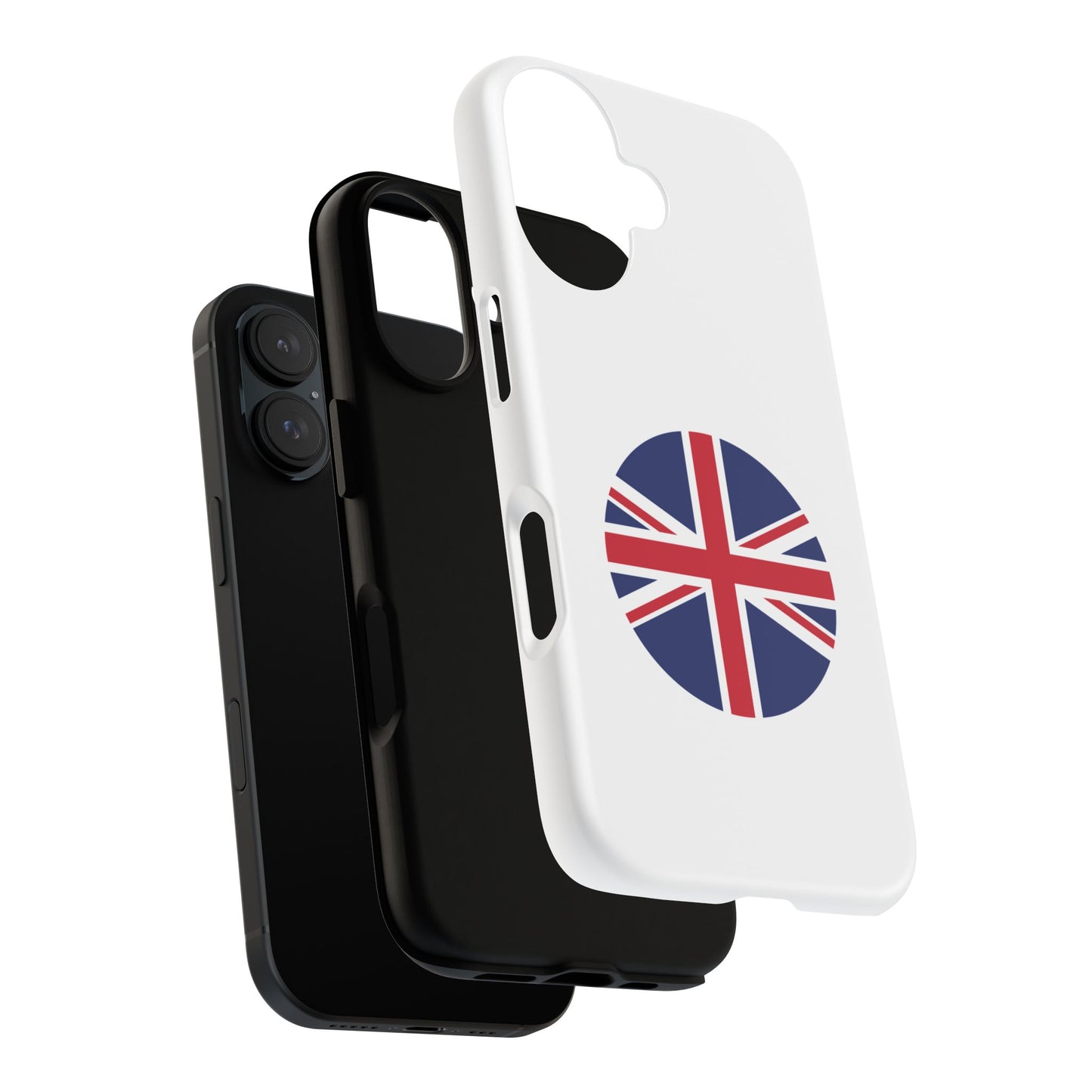 Circular UK Flag iPhone Case (Tough Case model series 16) by TokyoBill