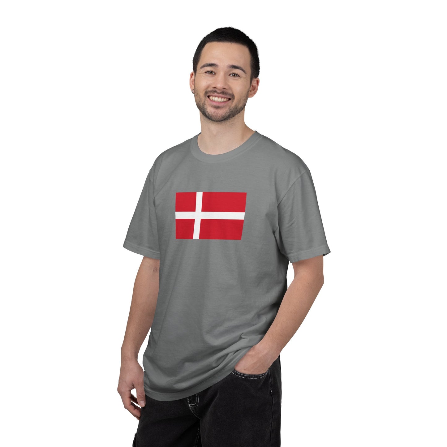 Denmark's Flag, Unisex Garment-Dyed T-shirt, Freedom Tee by TokyoBill