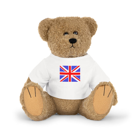 Plush Toy Animal w/UK Flag Tee, by TokyoBill