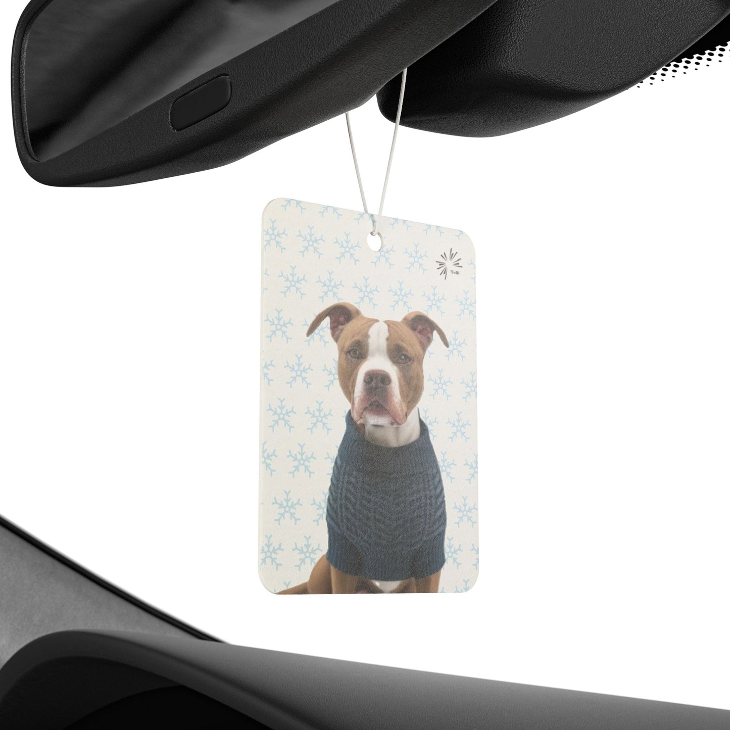 Sweater Dog Car Air Freshener | Cute Pit Bull Car Décor by TokyoBill