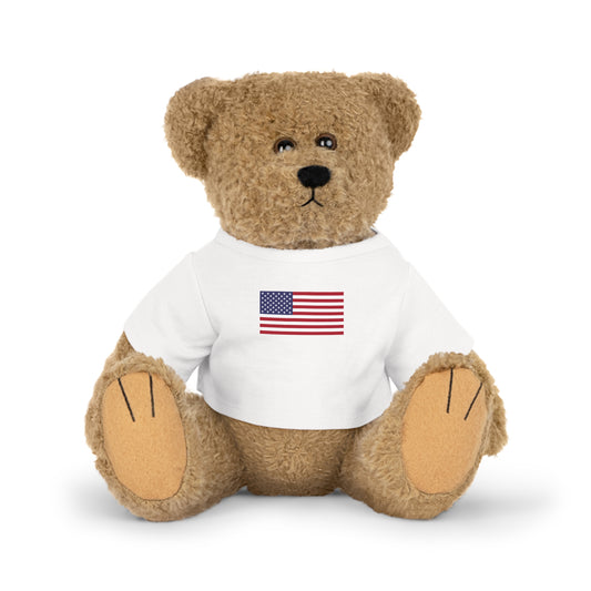 Plush Toy Animal w/USA Flag Tee, by TokyoBill