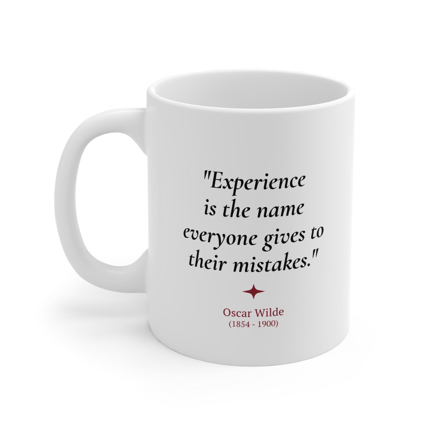 Oscar Wilde Quote Coffee Mug | Irish Wit Literary Gift | 11oz Ceramic Mug