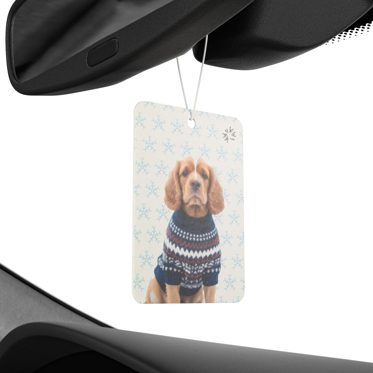Sweater Dog Car Air Freshener | Cute Cocker Spaniel Car Décor by TokyoBill