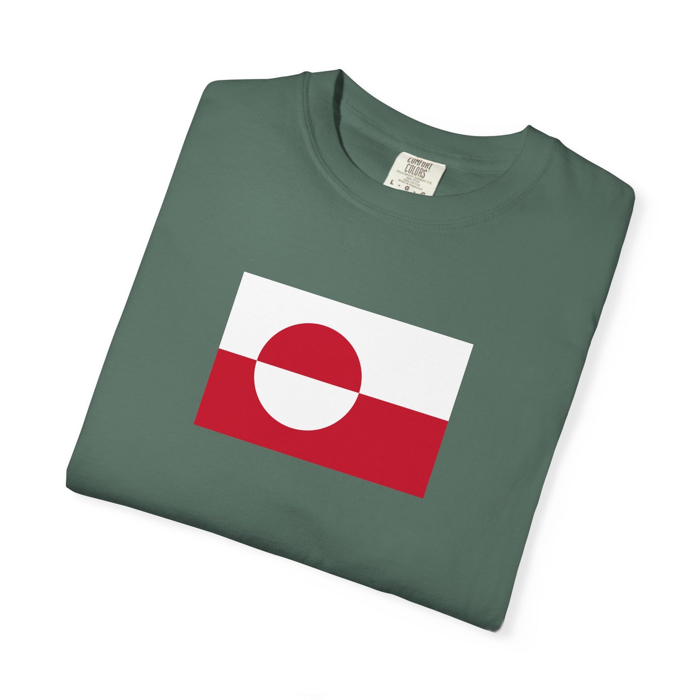 Greenland Flag, Unisex Garment-Dyed T-shirt, Freedom Tee by TokyoBill