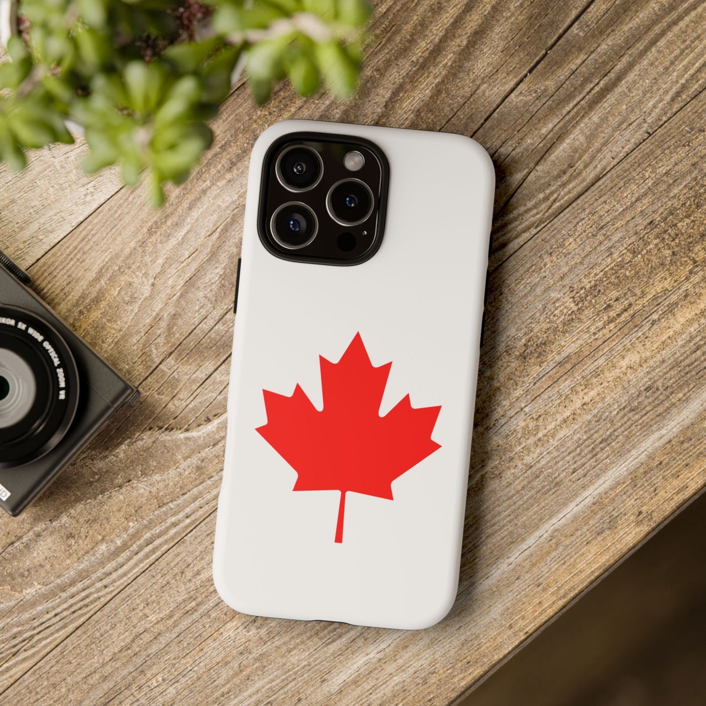 Canadian Maple Leaf iPhone Case (Tough Case model series 16) by TokyoBill