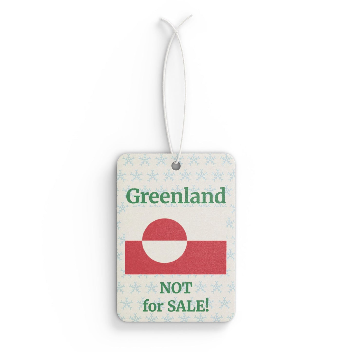Greenland: NOT for SALE! Original Car Air Freshener, by TokyoBill