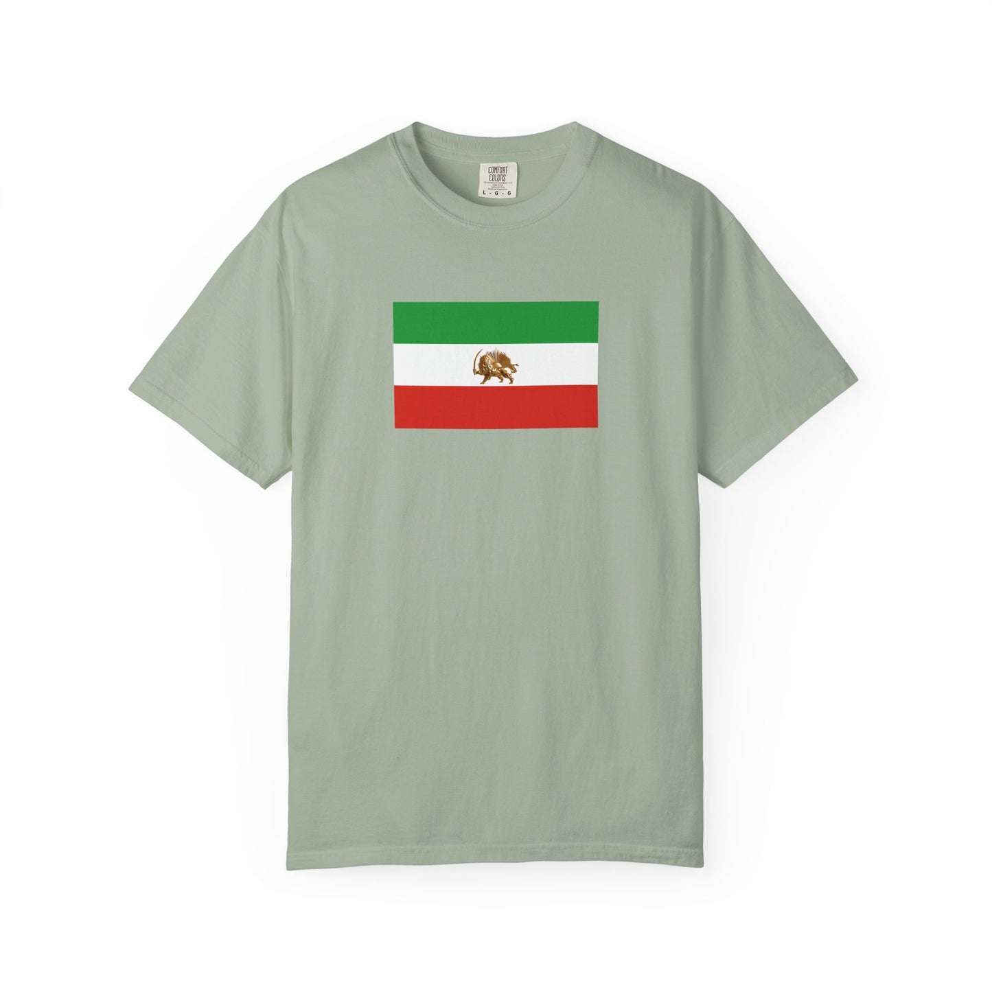 Lion & Sun Iranian Flag, Unisex Garment-Dyed T-shirt, Freedom Tee by TokyoBill