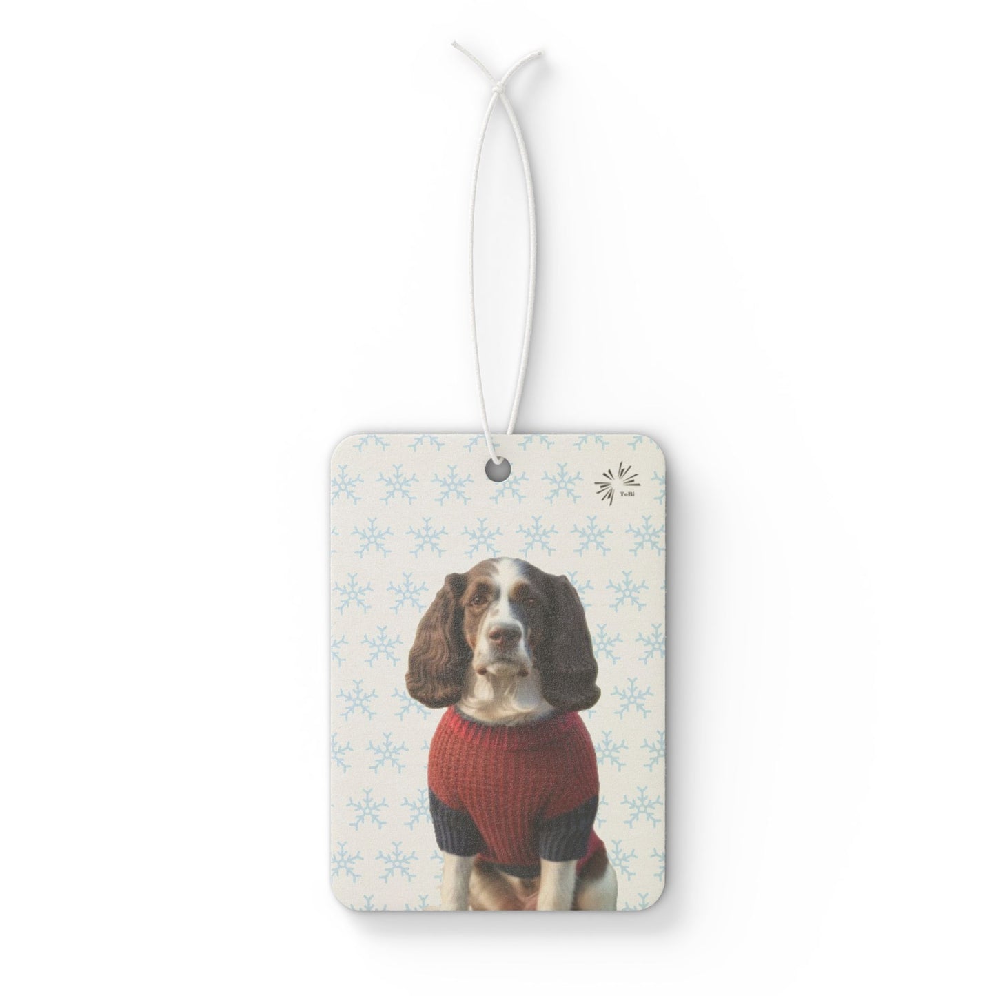 Sweater Dog Car Air Freshener | Cute Springer Spaniel Car Décor by TokyoBill