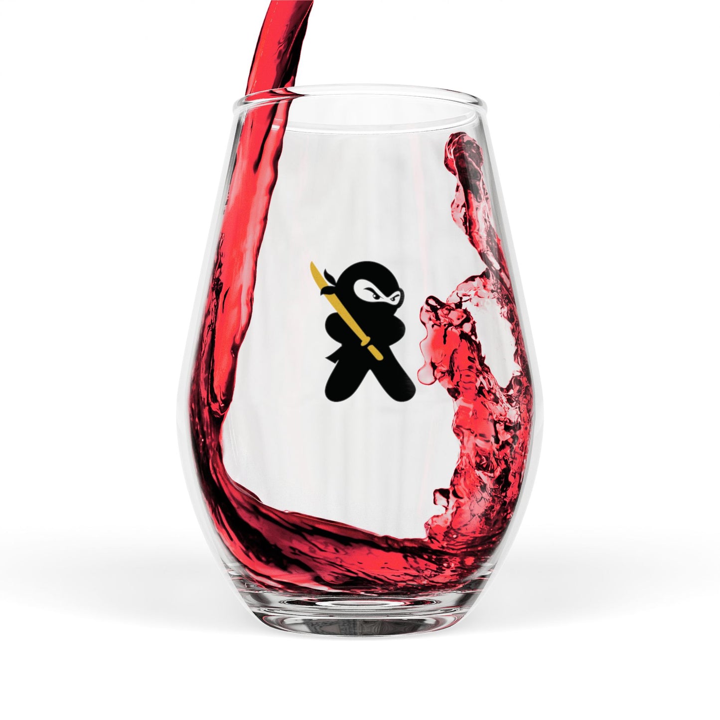 Ninja Stemless Wine Glass 11.75oz – Japan-Inspired Barware | Japanese Culture Gift | Wine Lover Gift