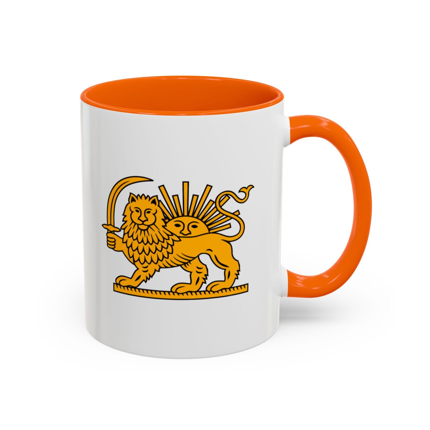 Persian Lion and Sun Mug | Accent Coffee Mug by TokyoBill