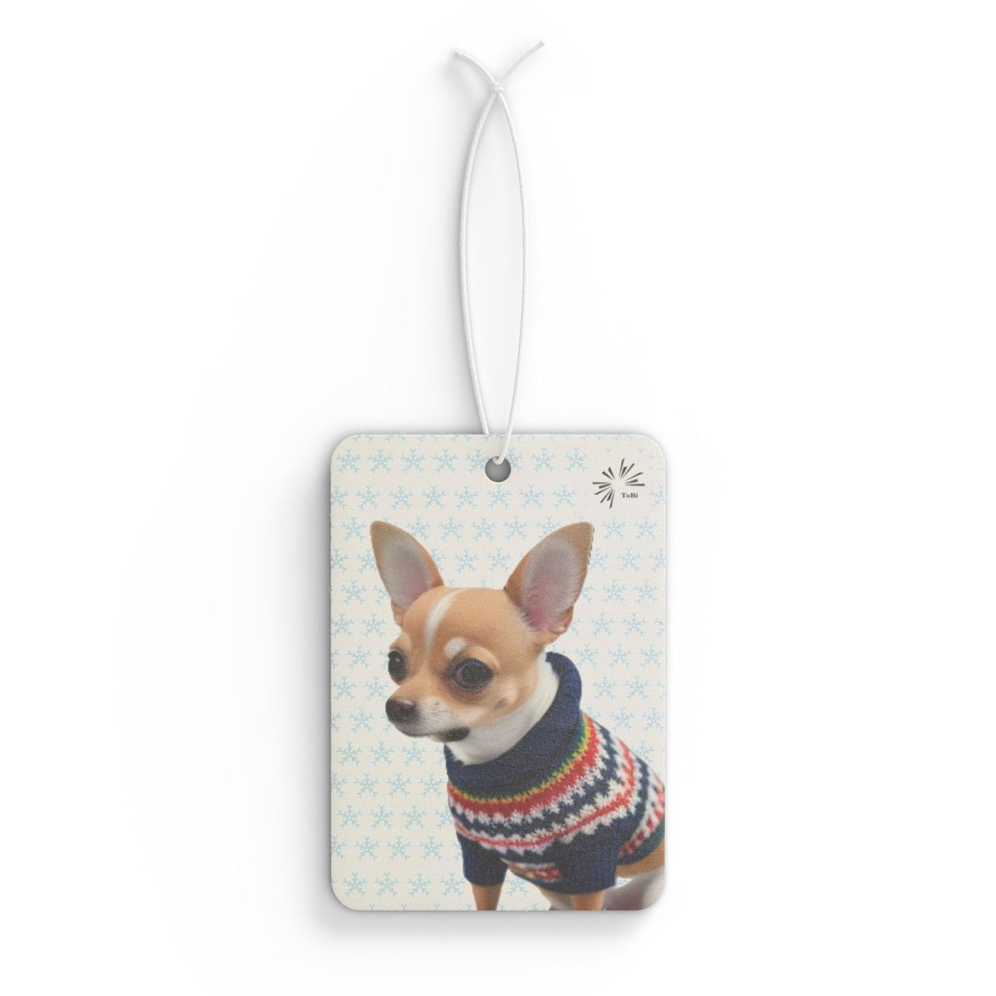 Sweater Dog Car Air Freshener, Cute Chihuahua Fragrance, by TokyoBill