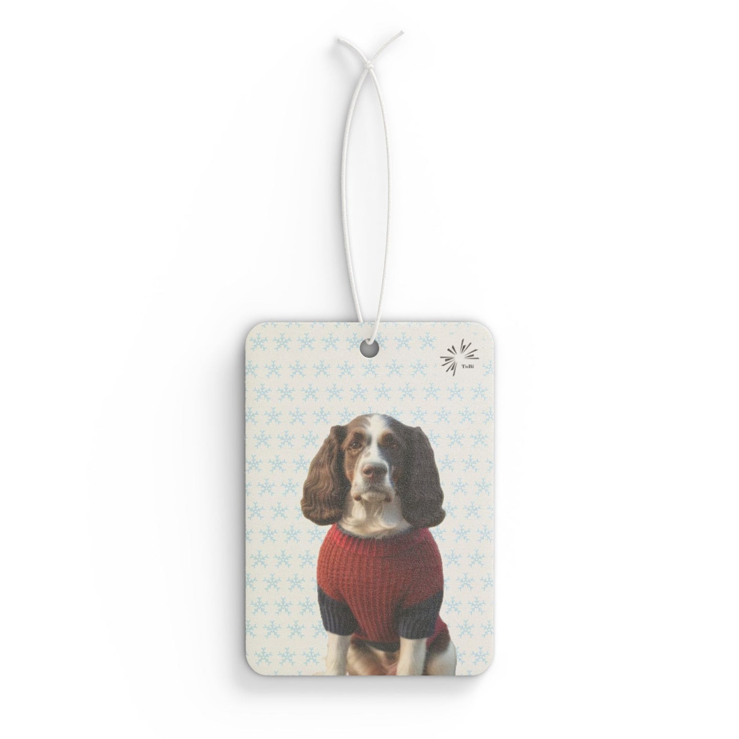 Sweater Dog Car Air Freshener, Cute Springer Spaniel Car Fragrance, by TokyoBill