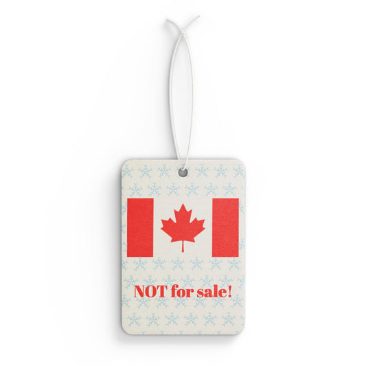 Canada flag: Not a country for sale! -- Original car air freshener by TokyoBill