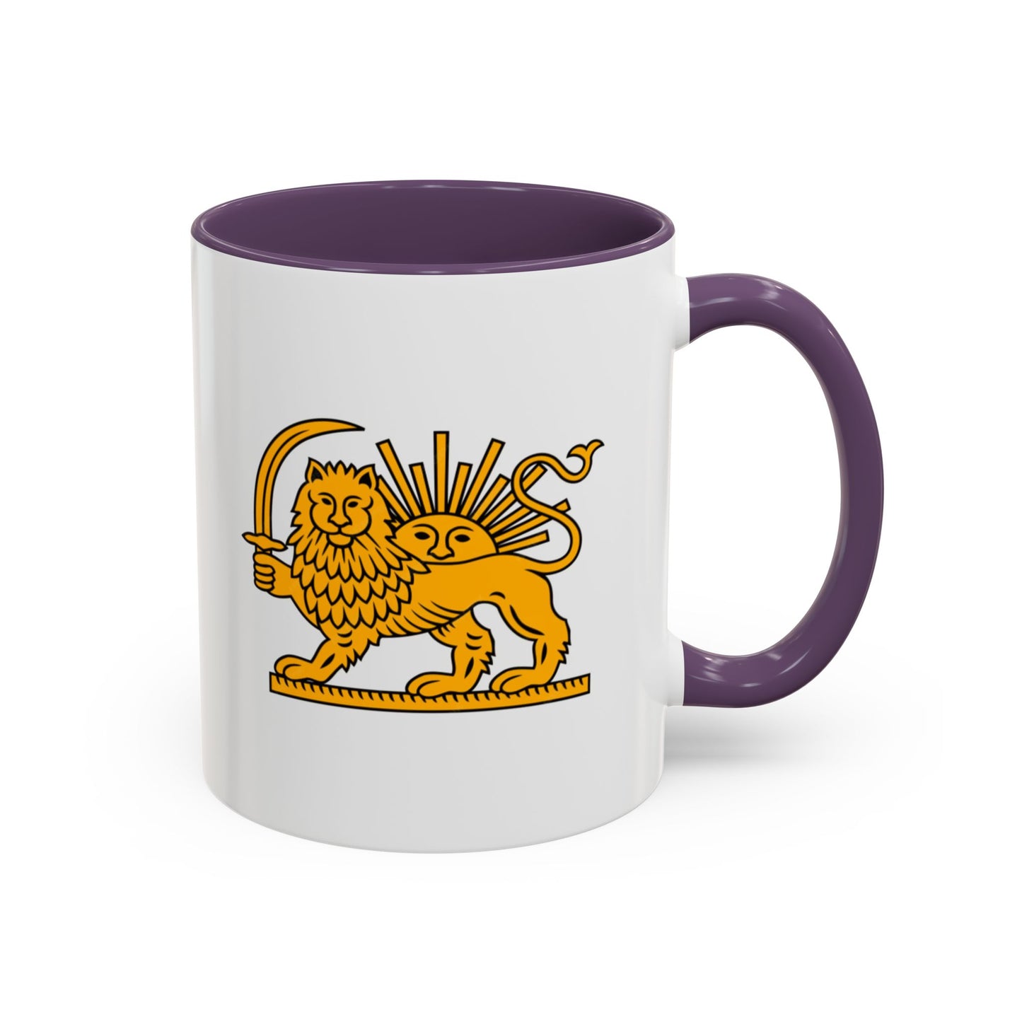 Persian Lion and Sun Mug | Accent Coffee Mug by TokyoBill