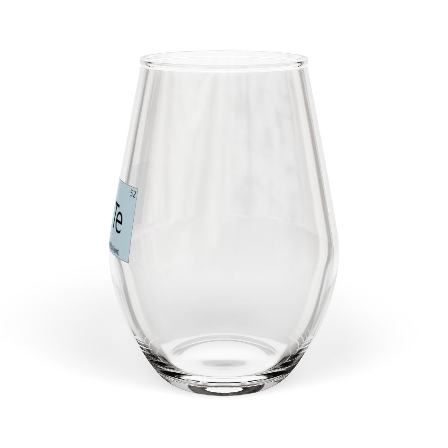 CuTe Copper-Tellurium Periodic Table Chemistry 11.75oz Wine Glass, by TokyoBill
