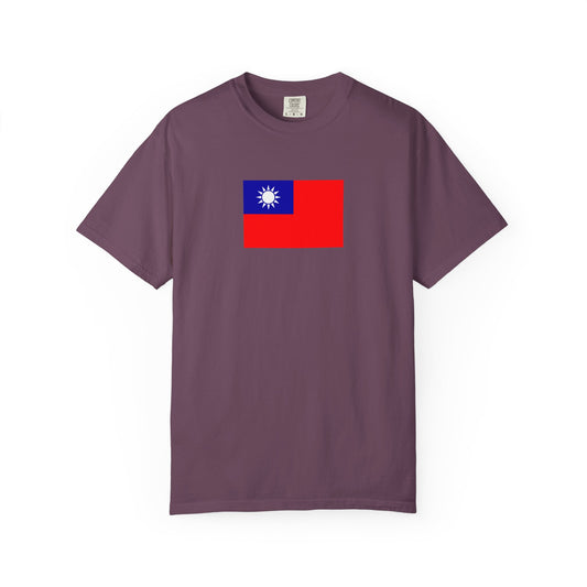 Taiwanese Flag, Unisex Garment-Dyed T-shirt, Taiwan Freedom Tee by TokyoBill
