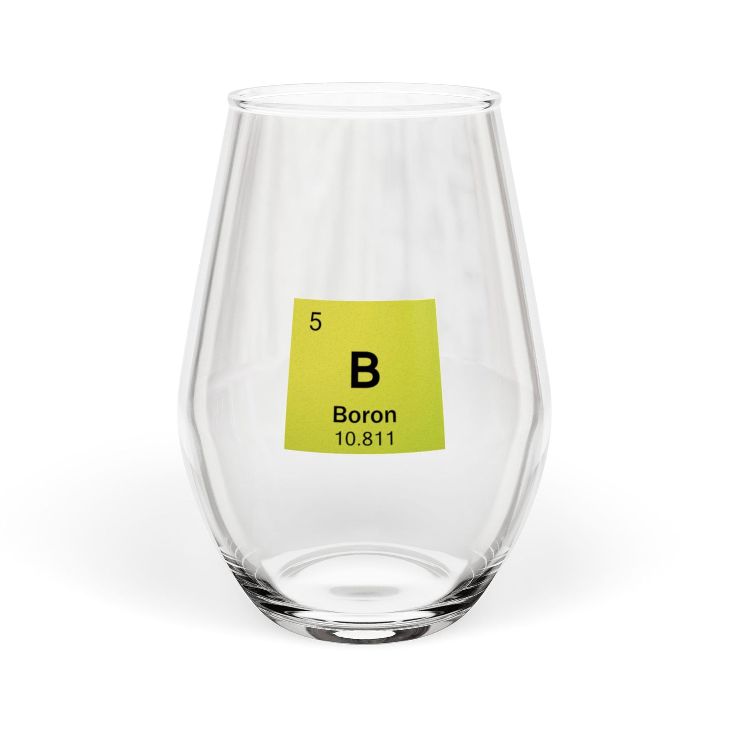 Periodic Table Stemless Wine Glass | Metalloid Series | Science Gift