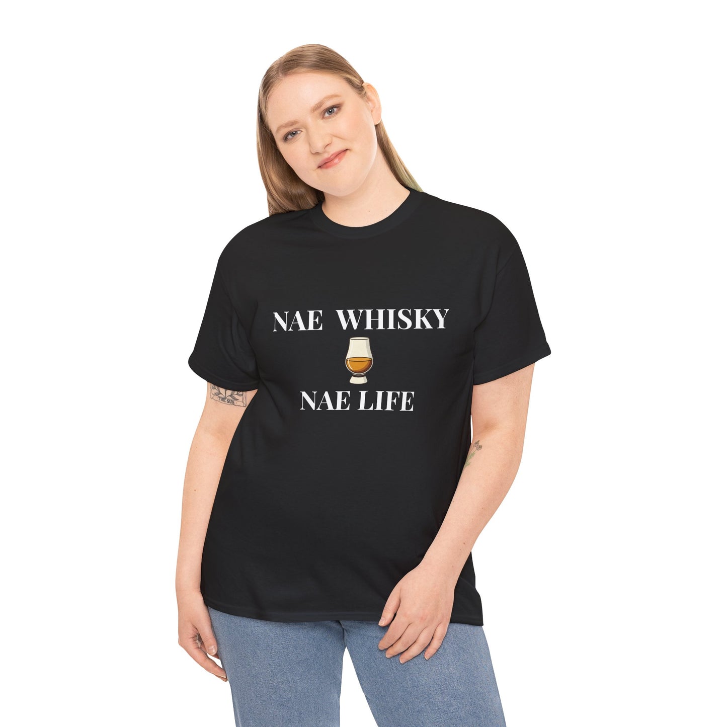 Nae Whisky Nae Life drinking tee | Funny whisky drink shirt