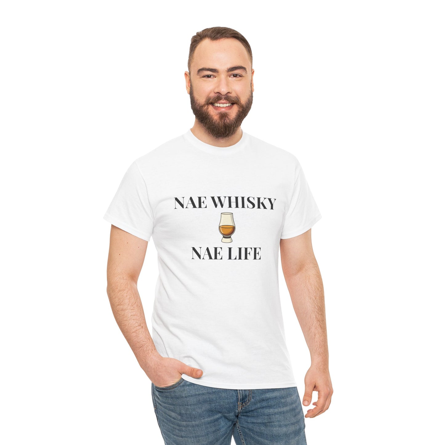 Nae Whisky Nae Life drinking tee | Funny whisky drink shirt
