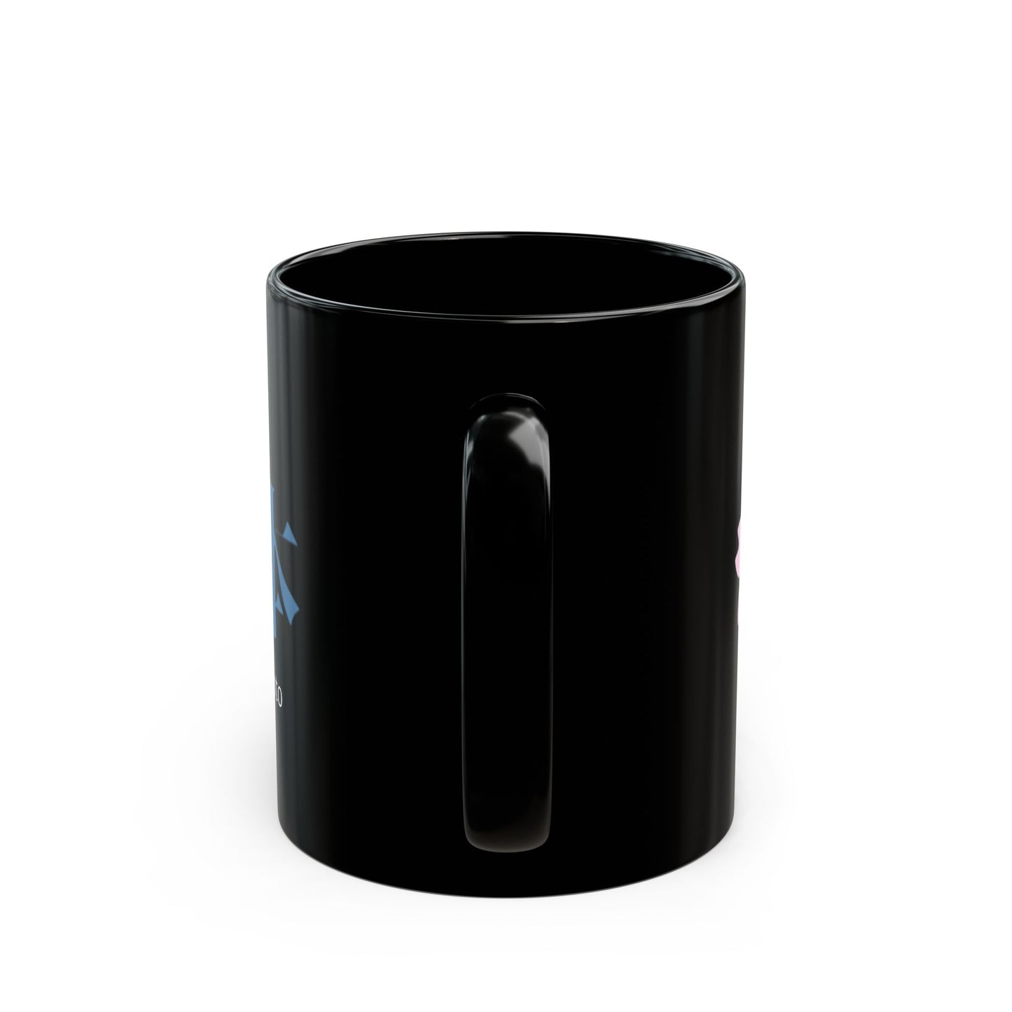 Japanese name 'Matsumoto' black coffee mug, by TokyoBill
