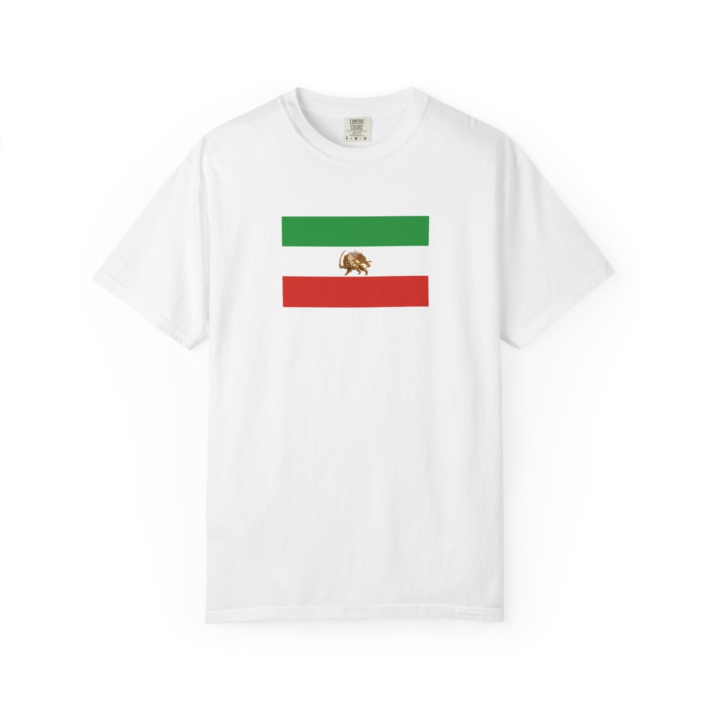 Lion & Sun Iranian Flag, Unisex Garment-Dyed T-shirt, Freedom Tee by TokyoBill
