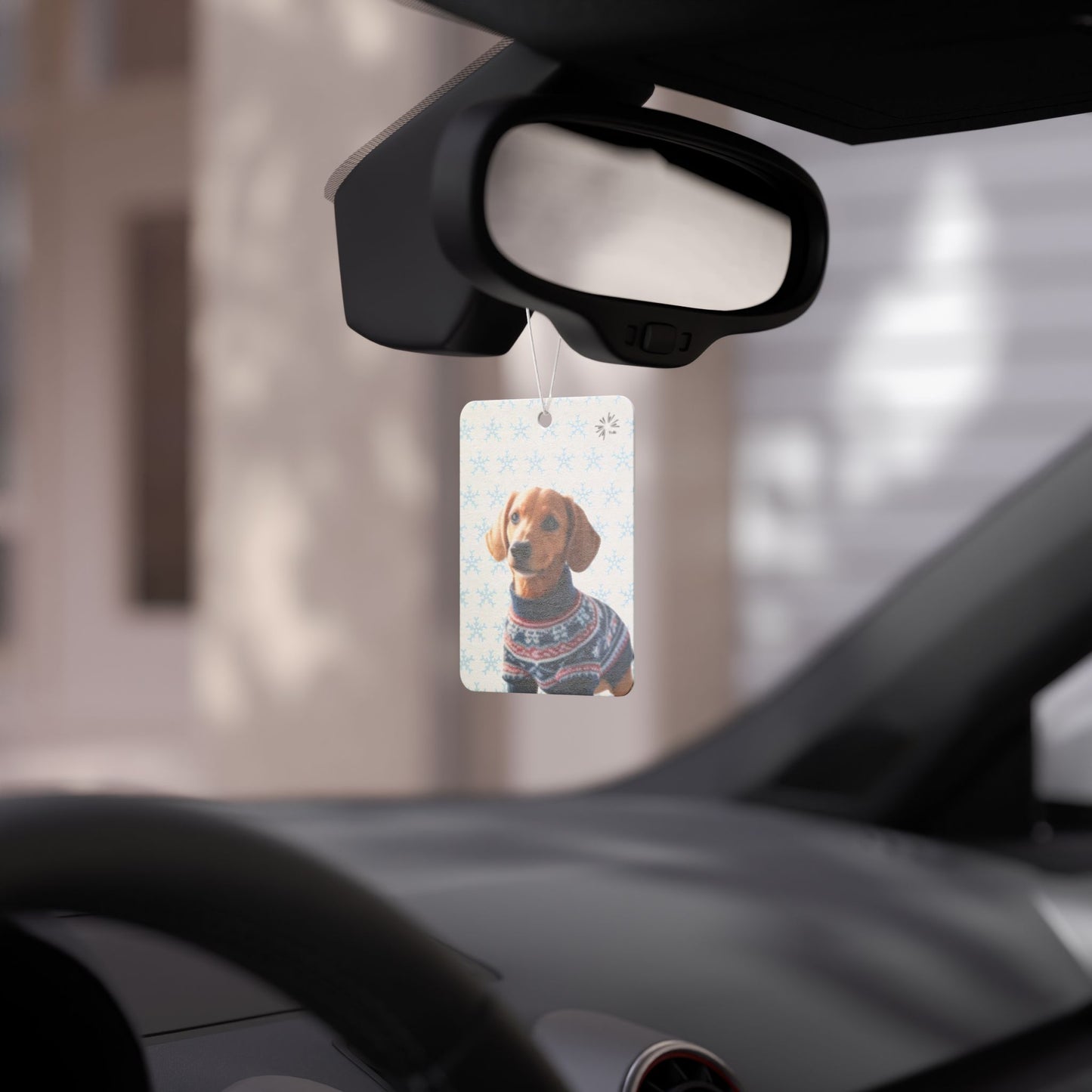 Sweater Dog Car Air Freshener | Cute Dachshund Car Décor by TokyoBill